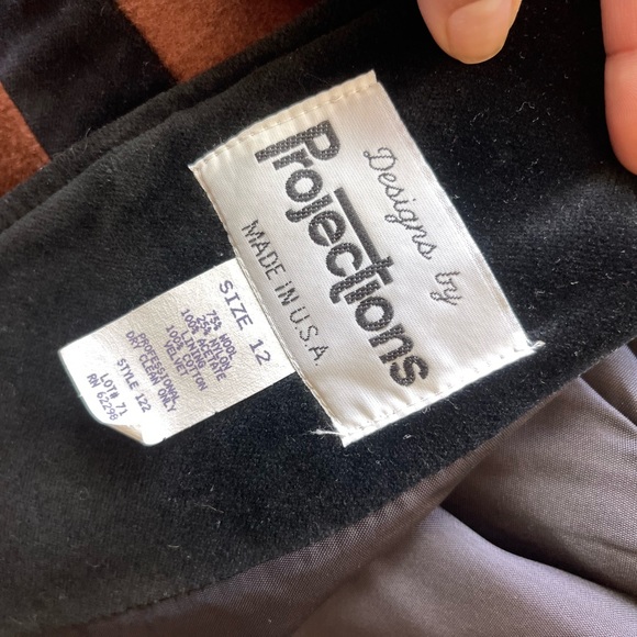 Designs by Projections - Women's Wool Trench with Woven Trim Design, - Picture 6 of 8